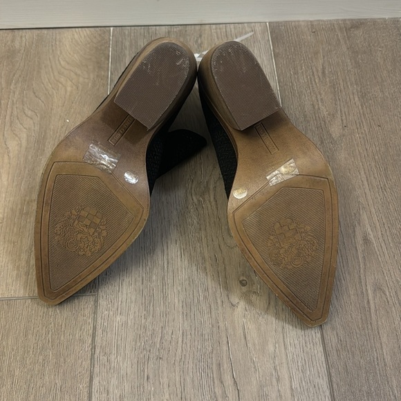 NEW! Vince Camuto Black Gibbela Woven Pointed Toe Ankle Bootie - Size 7.5 - Picture 8 of 10